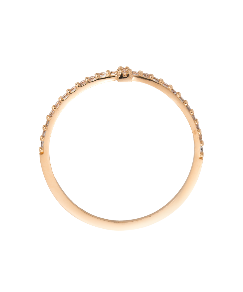 Zelta gredzens ar cirkonijiem