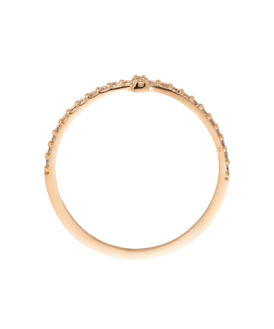 Zelta gredzens ar cirkonijiem