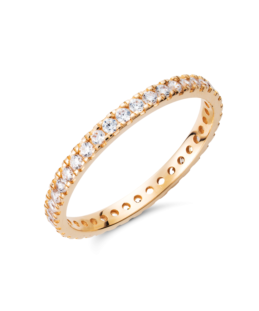 Zelta gredzens ar cirkonijiem - Goldinga