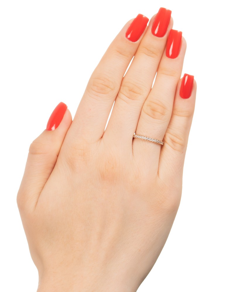 Zelta gredzens ar cirkonijiem - Goldinga