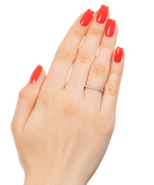 Zelta gredzens ar cirkonijiem - Goldinga