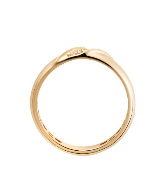 Zelta gredzens ar cirkonijiem