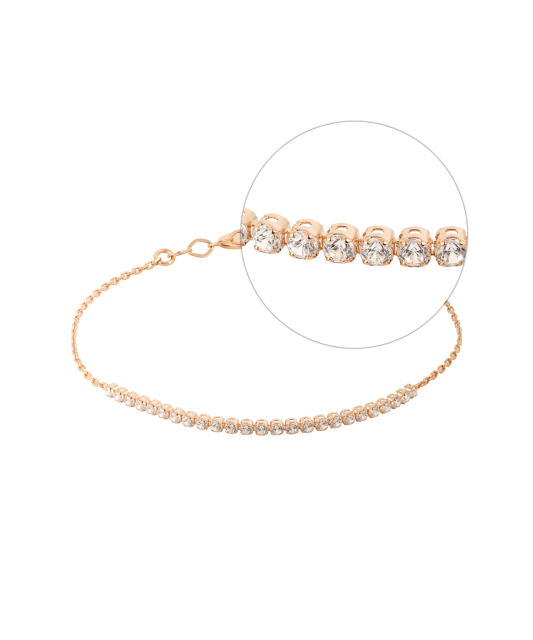 Zelta rokassprādze ar cirkonijiem