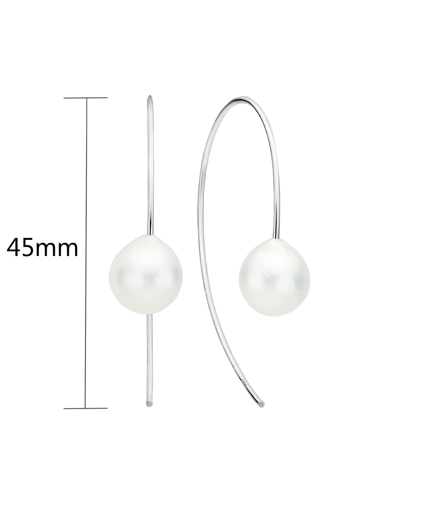 Sudraba auskari ar Kasumi pērlēm un cirkonijiem - Goldinga