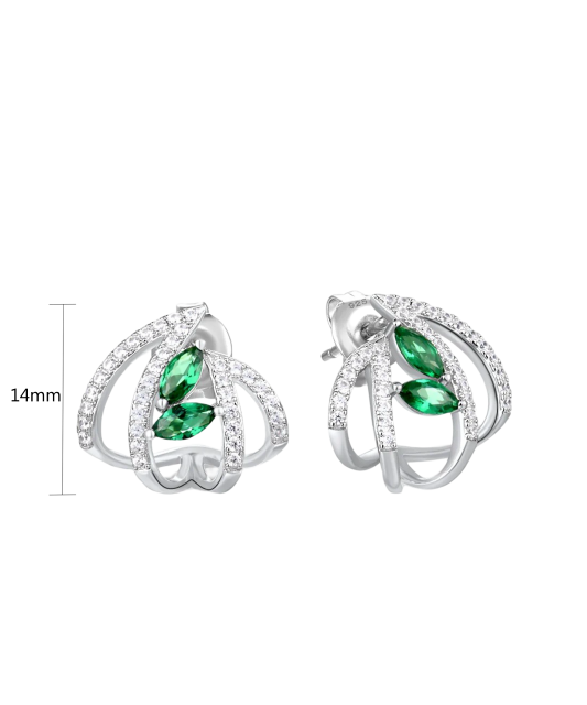 Sudraba auskari ar cirkonijiem - Goldinga