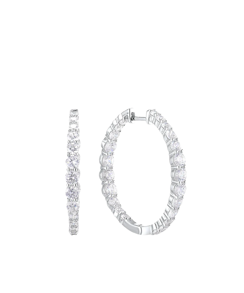 Sudraba auskari ar cirkonijiem - Goldinga