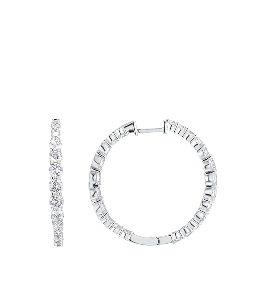 Sudraba auskari ar cirkonijiem - Goldinga