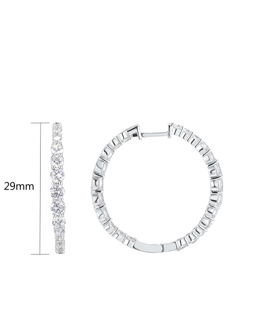 Sudraba auskari ar cirkonijiem - Goldinga