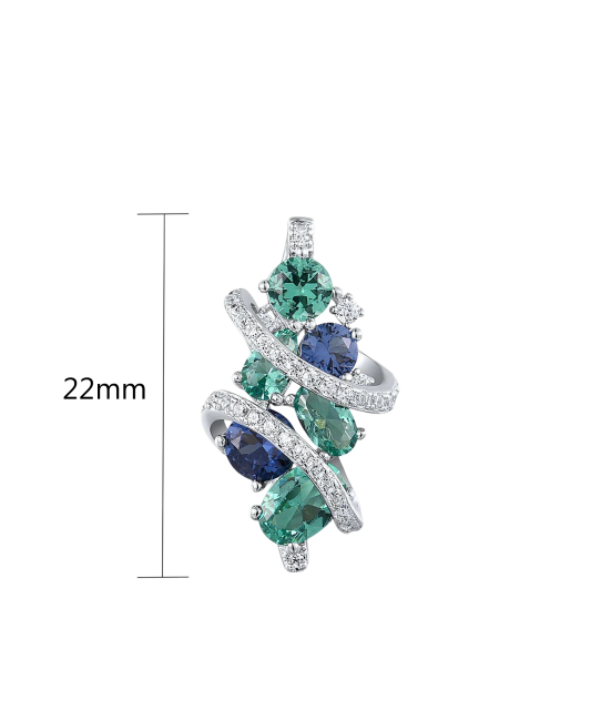 Sudraba kulons ar spineļiem un cirkoniem - Goldinga