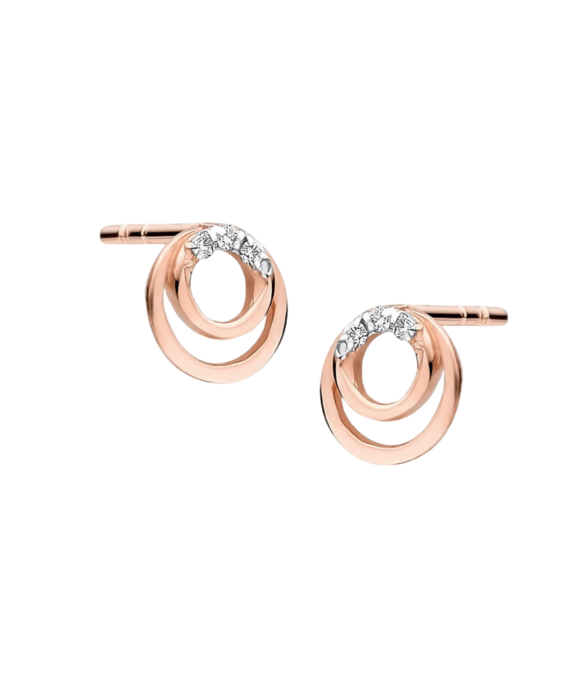 Zelta auskari ar dimantiem - Goldinga