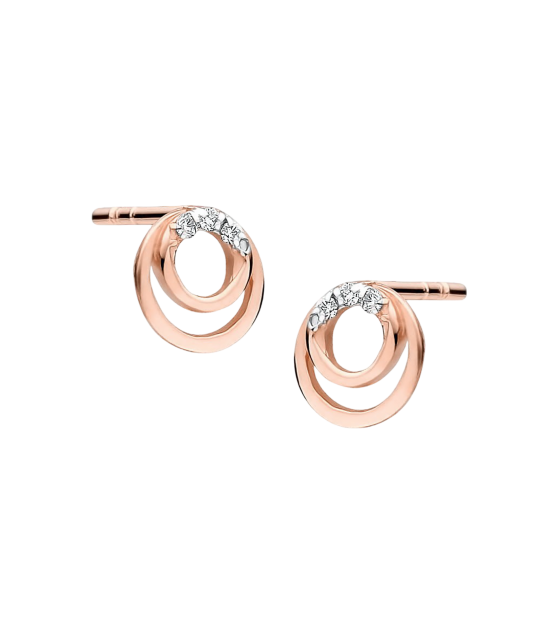 Zelta auskari ar dimantiem - Goldinga