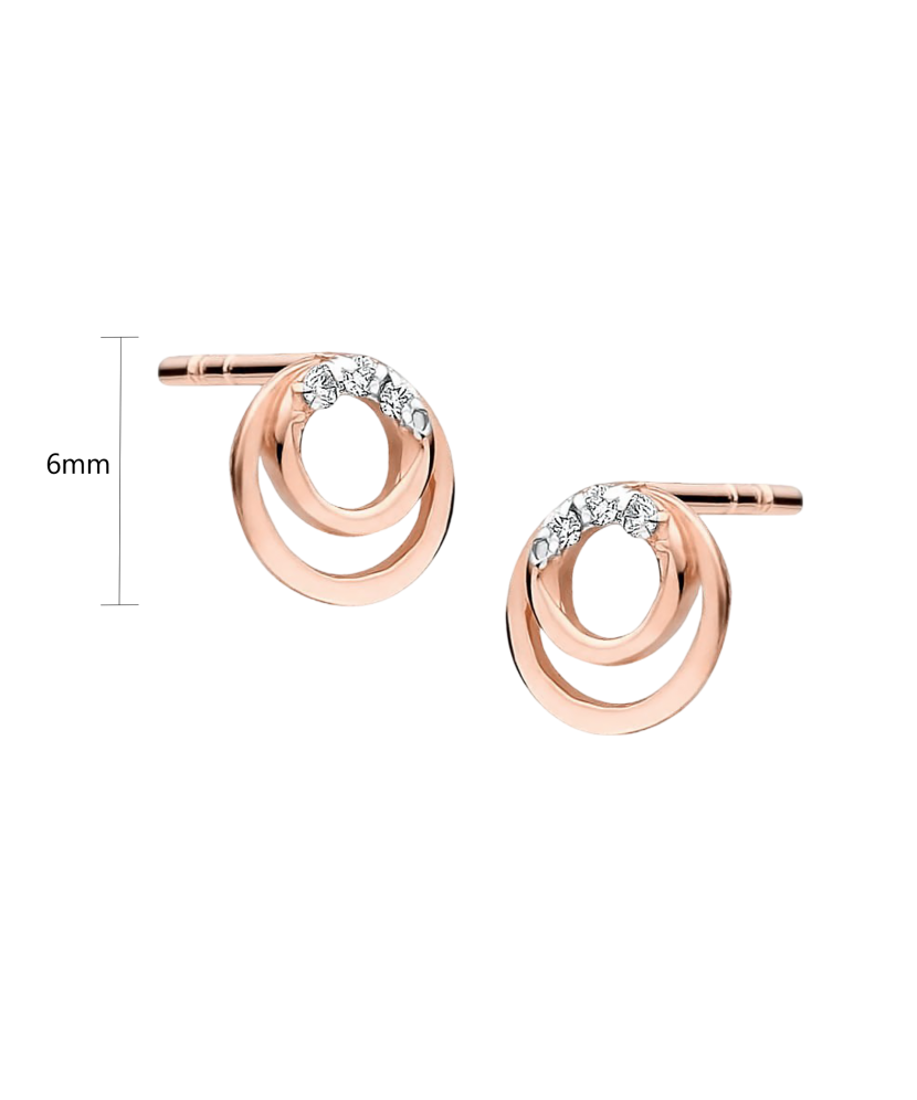 Zelta auskari ar dimantiem - Goldinga