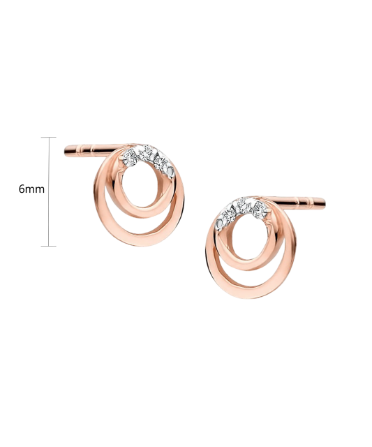 Zelta auskari ar dimantiem - Goldinga