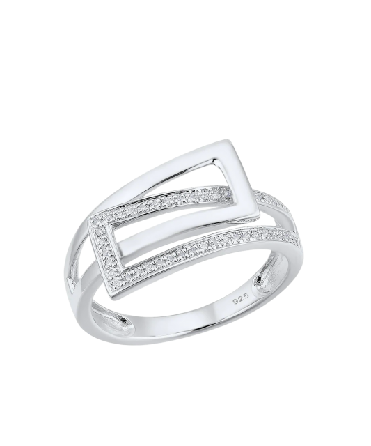 Sidabrinis žiedas su cirkoniais - Goldinga