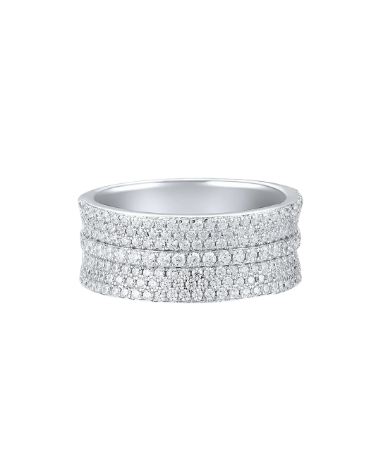 Sudraba Gredzens Ar Cirkonijiem - Goldinga