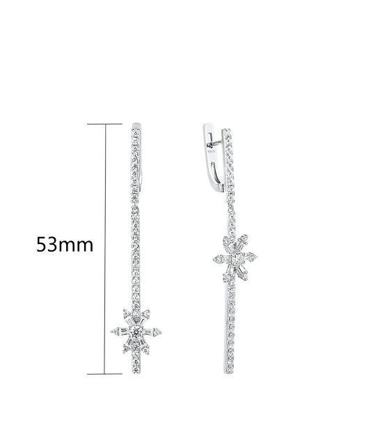 Sidabriniai auskarai su cirkoniais - Goldinga