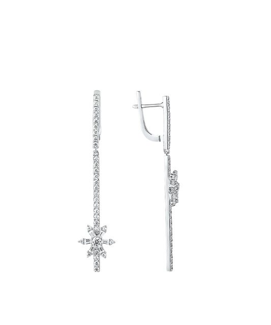 Sidabriniai auskarai su cirkoniais - Goldinga