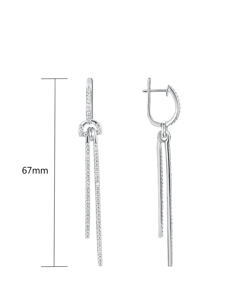 Sudraba Auskari Ar Cirkonijiem