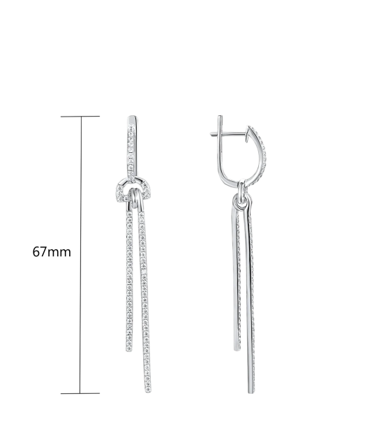 Sudraba Auskari Ar Cirkonijiem