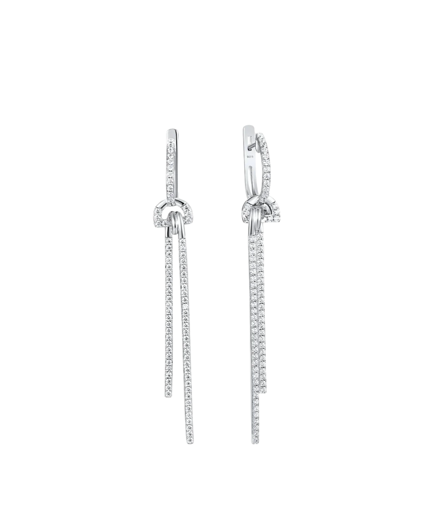 Sudraba Auskari Ar Cirkonijiem