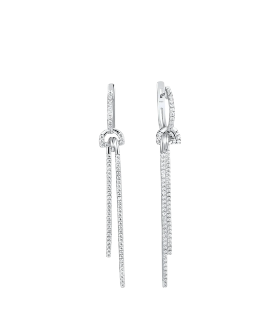 Sudraba Auskari Ar Cirkonijiem