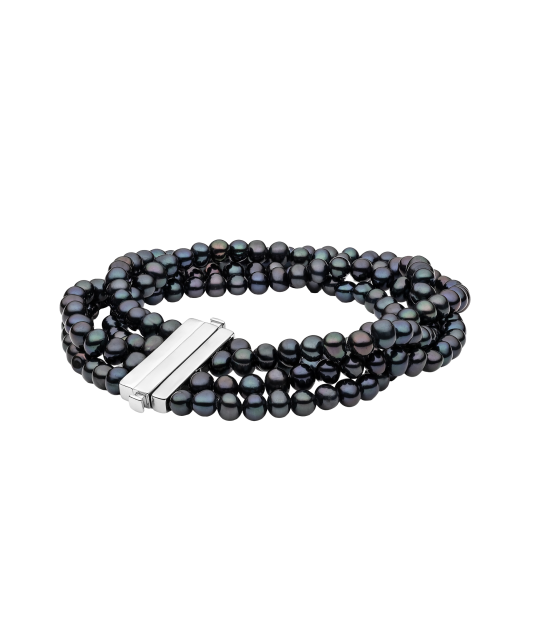 Pērļu rokassprādze ar sudrabu