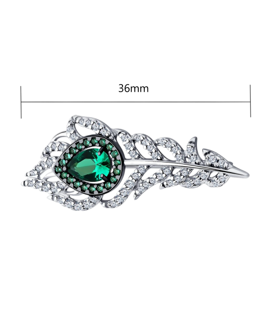 Sudraba sakta ar cirkonijiem