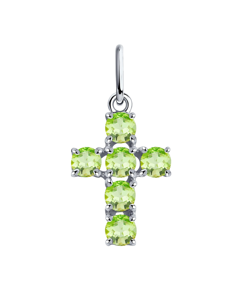 Sudraba piekariņš ar hrizolītiem "Krustiņš"