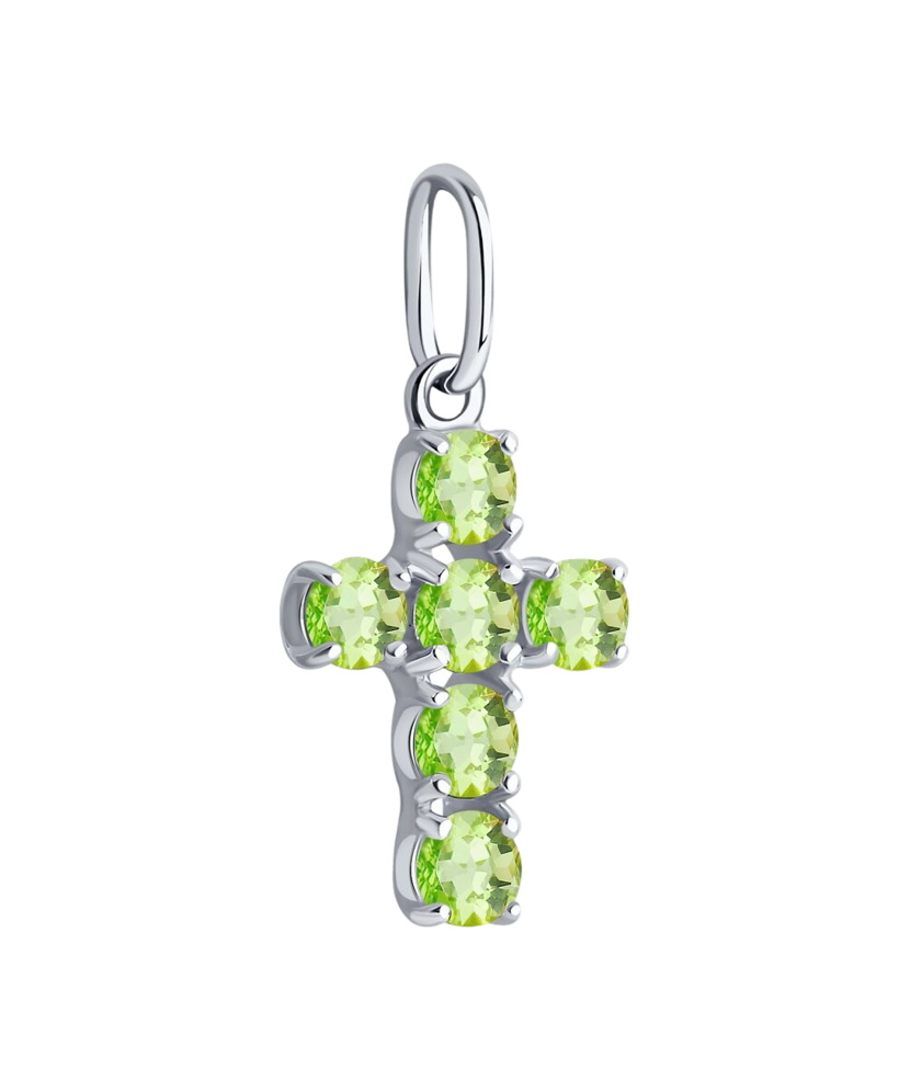 Sudraba piekariņš ar hrizolītiem "Krustiņš"