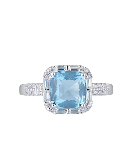 Sudraba gredzens ar cirkonijiem