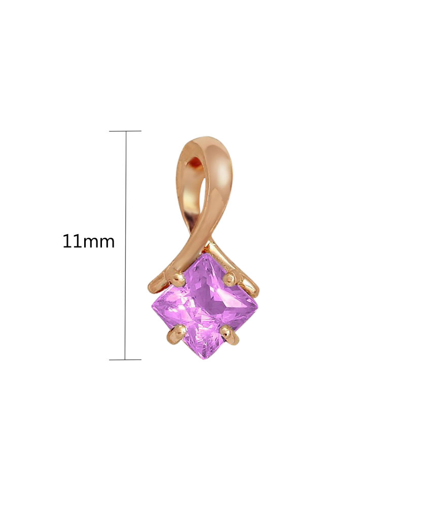 Золотой подвеска с аметистом