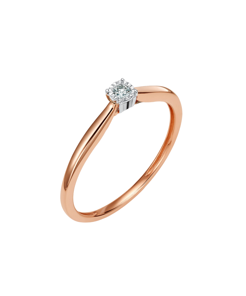 Zelta gredzens ar briljantu - Goldinga