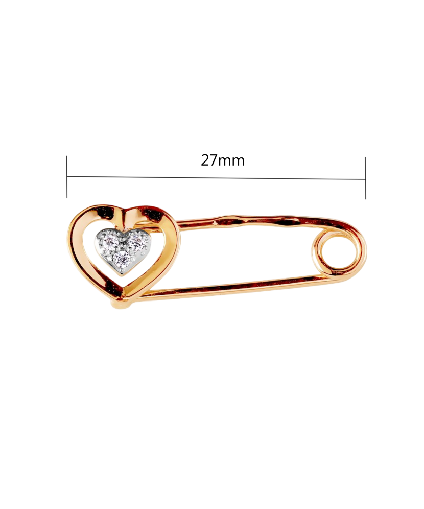 Zelta sakta ar cirkonijiem