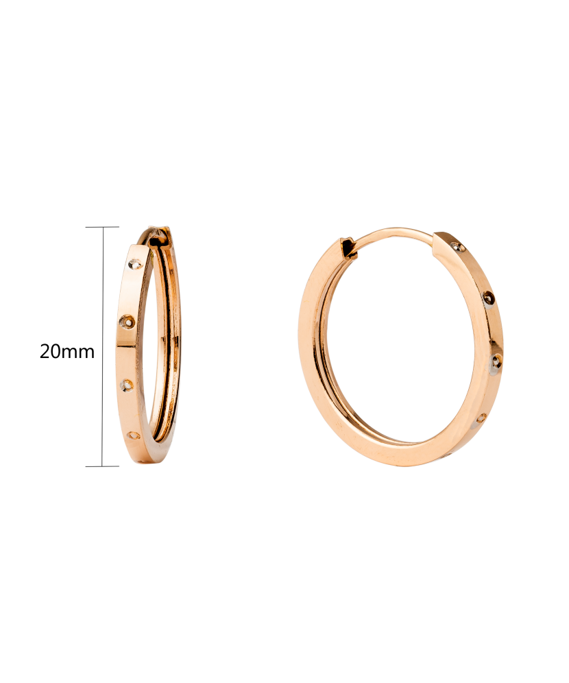 Zelta auskaru komplekti 20mm - Goldinga