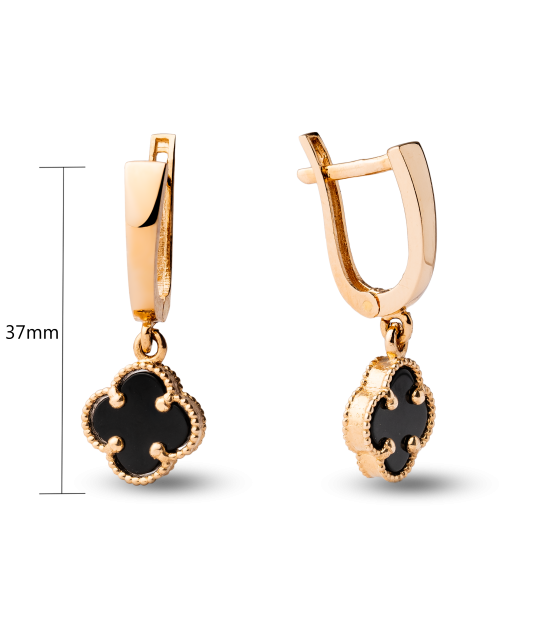 Zelta auskari ar emalju - Goldinga