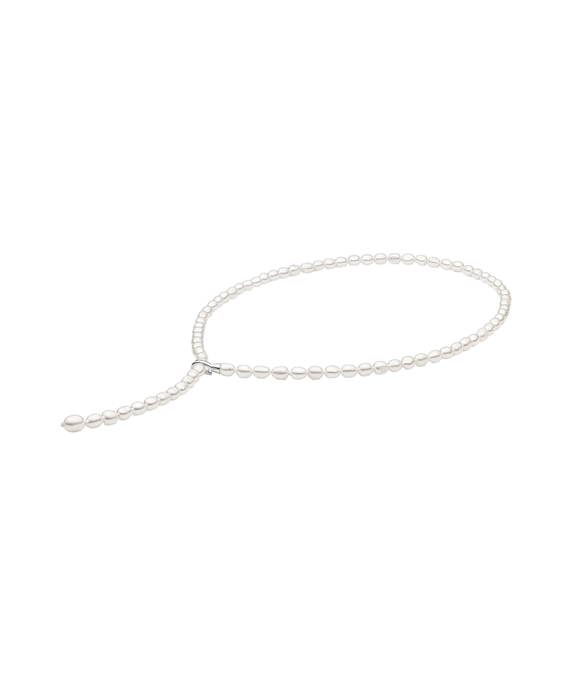 Pērļu kaklarota Ar sudrabu