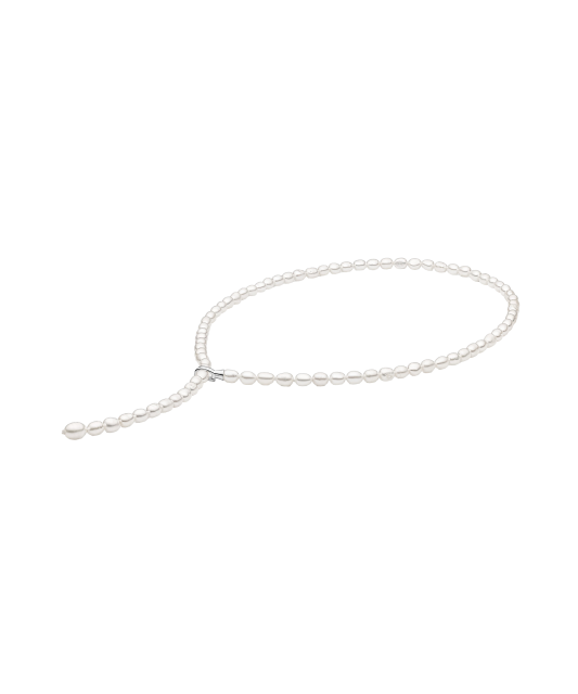 Pērļu kaklarota Ar sudrabu