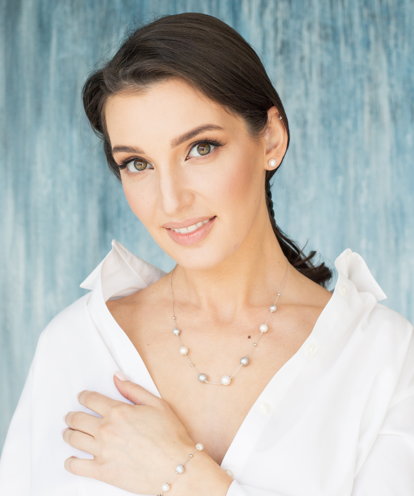 Rokassprādze Ar Pērlēm Un Sudrabu - Goldinga