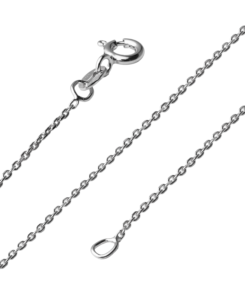 Sudraba ķēdīte ar rodija pārklājumu "Anchor" 1.1mm - Goldinga
