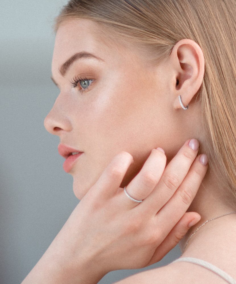 Baltā zelta gredzens ar briljantiem - Goldinga