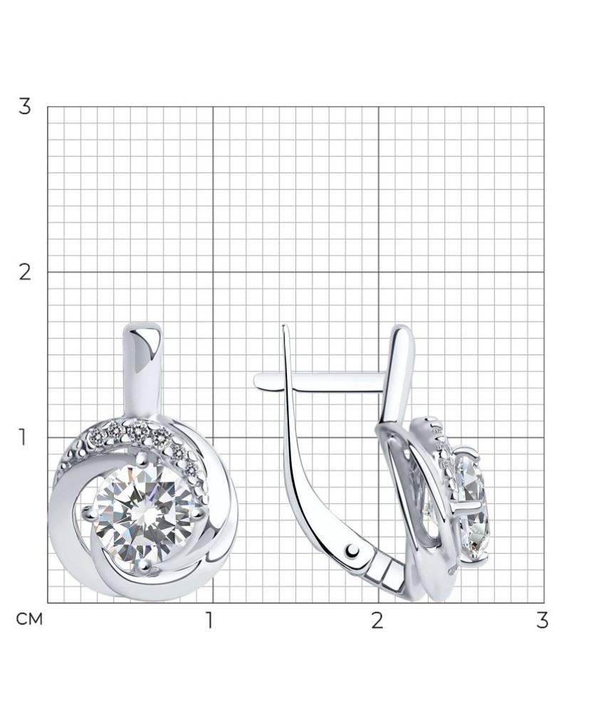 Sudraba auskari ar cirkonijiem - Sudraba Auskari - Goldinga