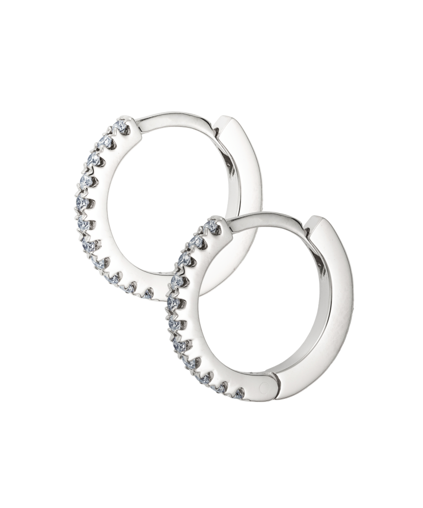 Baltā zelta auskari ar briljantiem