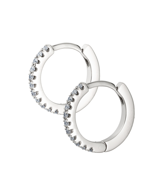 Baltā zelta auskari ar briljantiem