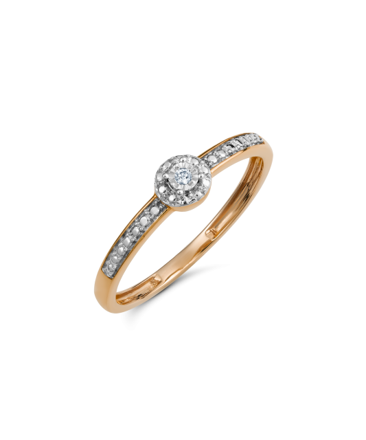 Золотое кольцо с алмазами