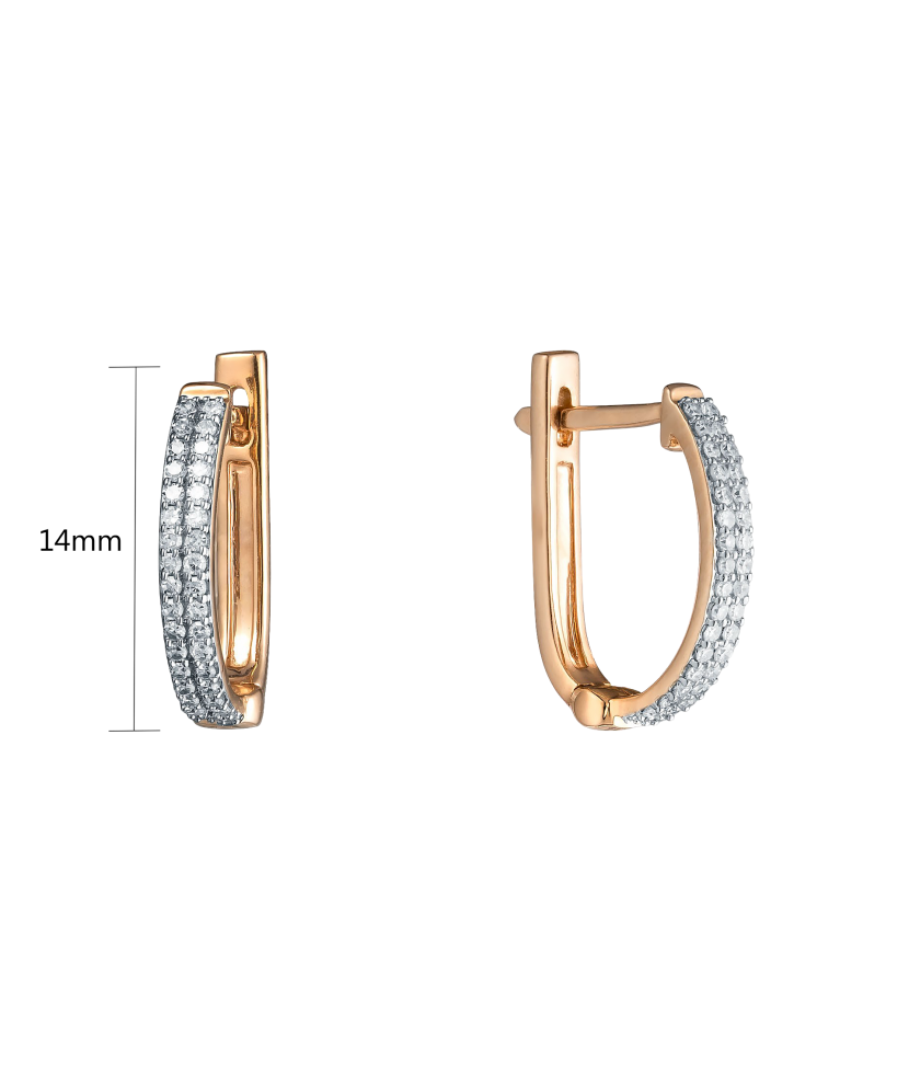 Zelta auskari ar briljantiem - Goldinga