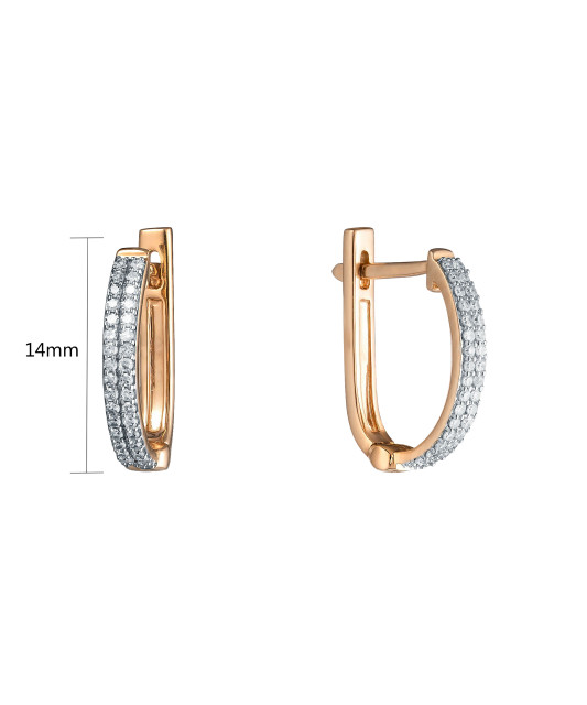 Zelta auskari ar briljantiem - Goldinga