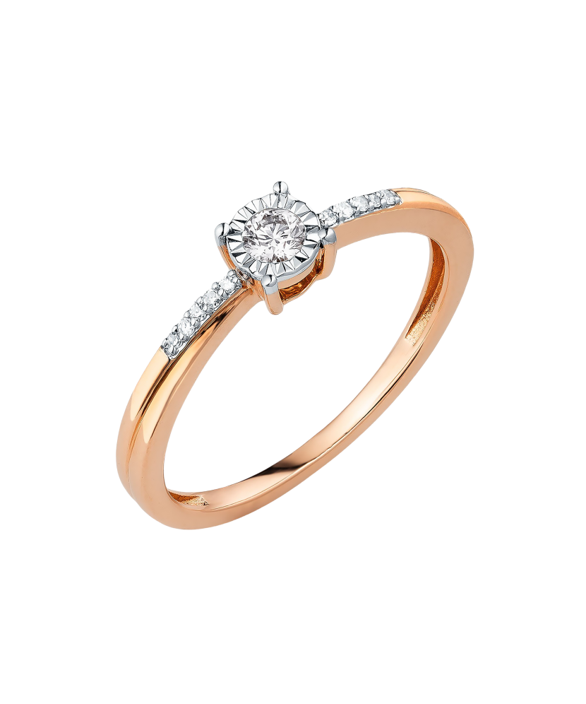 Zelta gredzens ar briljantiem - Goldinga