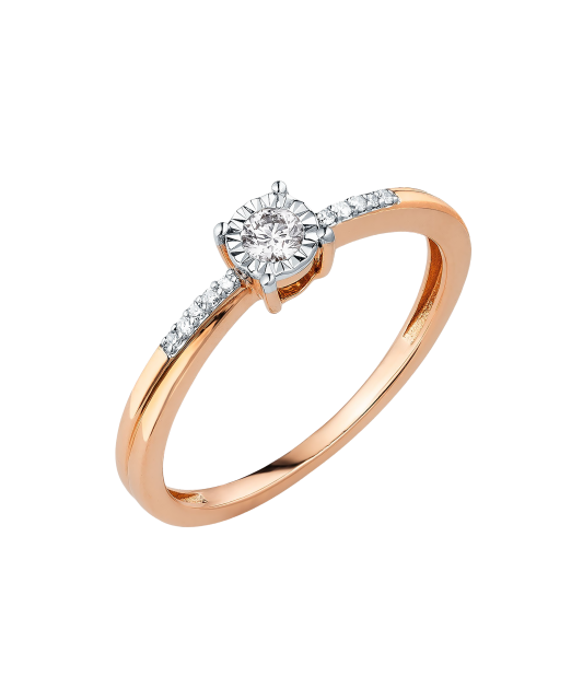 Zelta gredzens ar briljantiem - Goldinga