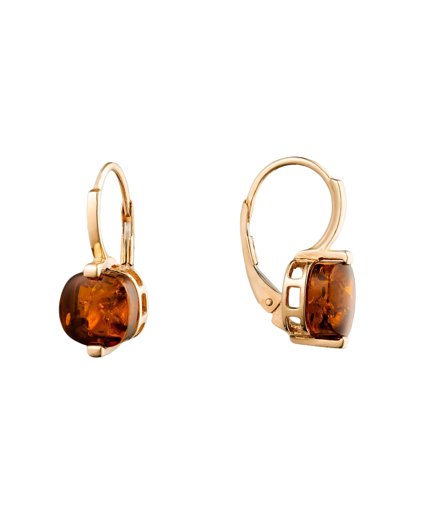 Zelta auskari ar dzintaru - Goldinga