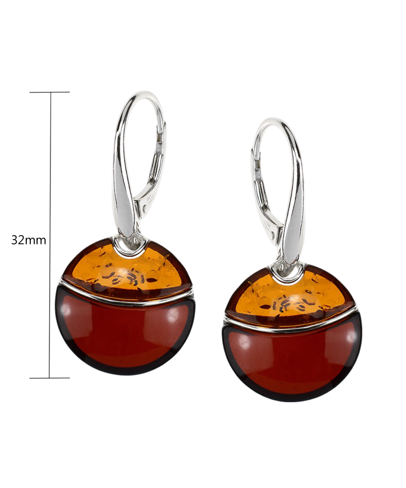 Sudraba auskari ar dzintaru - Goldinga